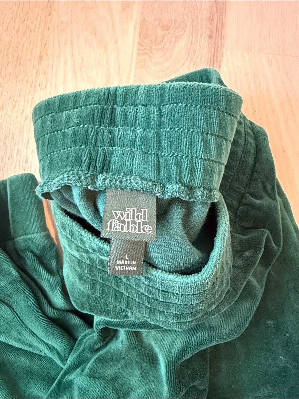 wild fable Dark Green Velour Lounge Pants - Picture 2 of 2